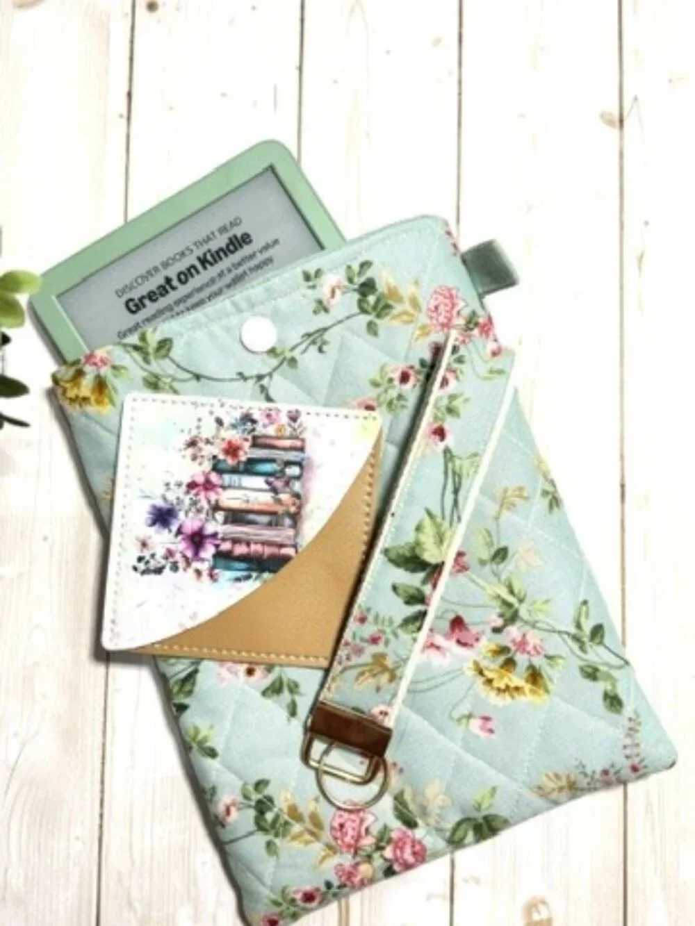 Kindle Sleeve Gift Collection | Quilted Book Protector with Matching Wristlet